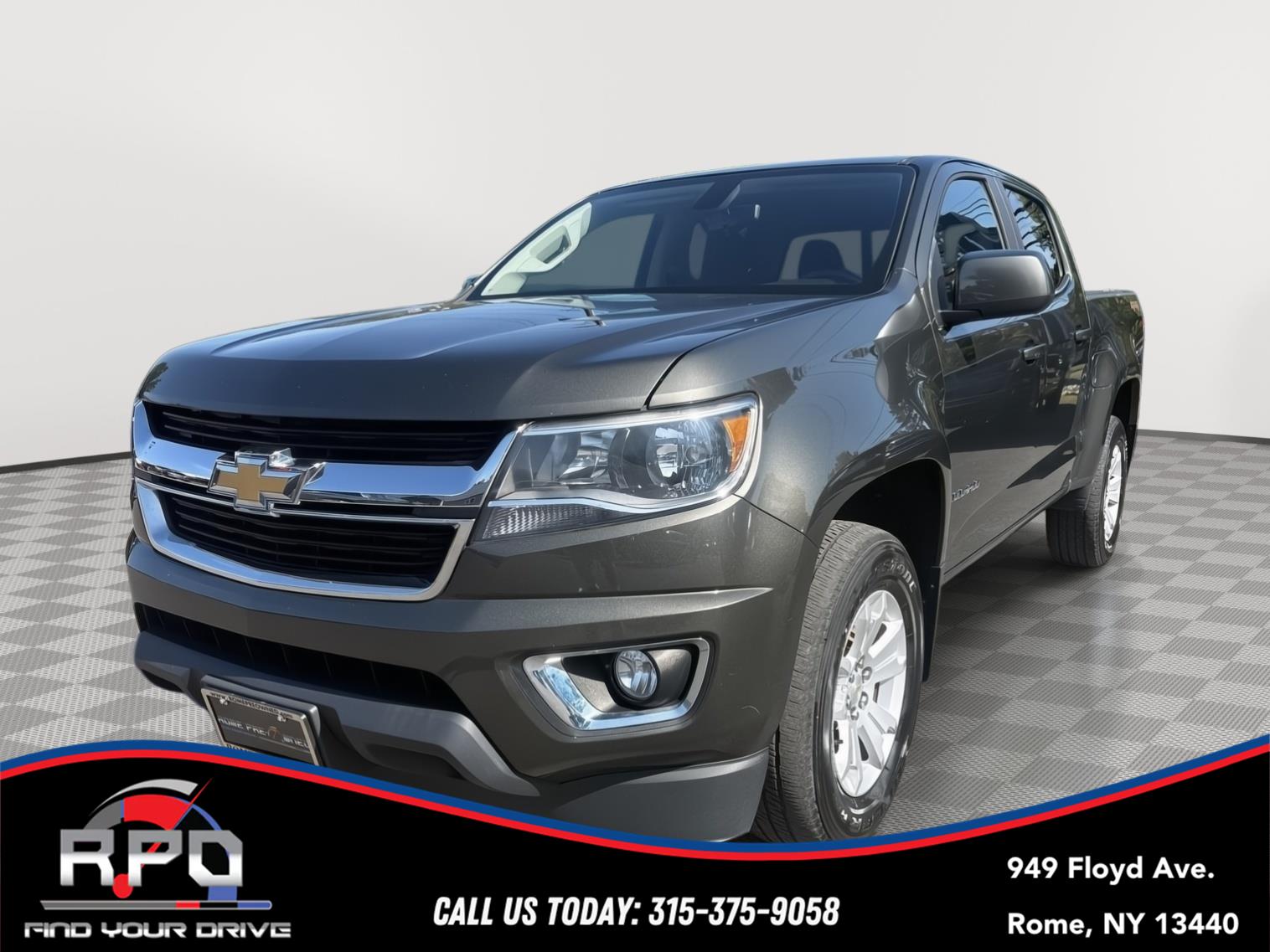 Deepwood Green Metallic 2018 Chevrolet Colorado LT Crew Cab 4WD Pickup Truck Four-Wheel Drive 8-Speed Automatic