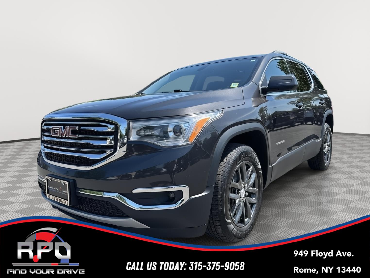 Gray (Iridium Metallic) 2018 GMC Acadia SLT-1 AWD SUV / Crossover Four-Wheel Drive 6-Speed Automatic