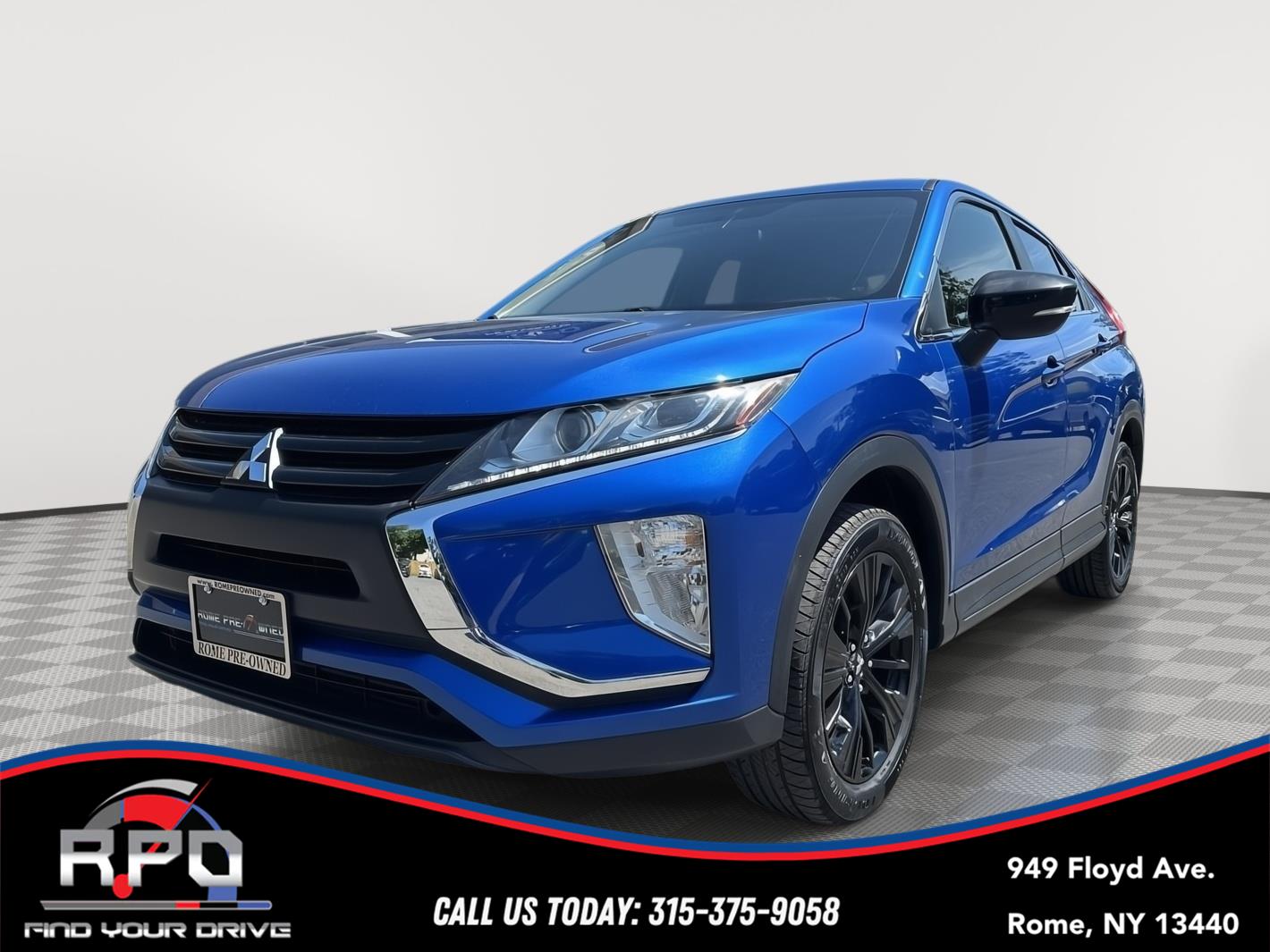 Octane Blue Metallic 2018 Mitsubishi Eclipse Cross LE AWD SUV / Crossover All-Wheel Drive Continuously Variable Transmission