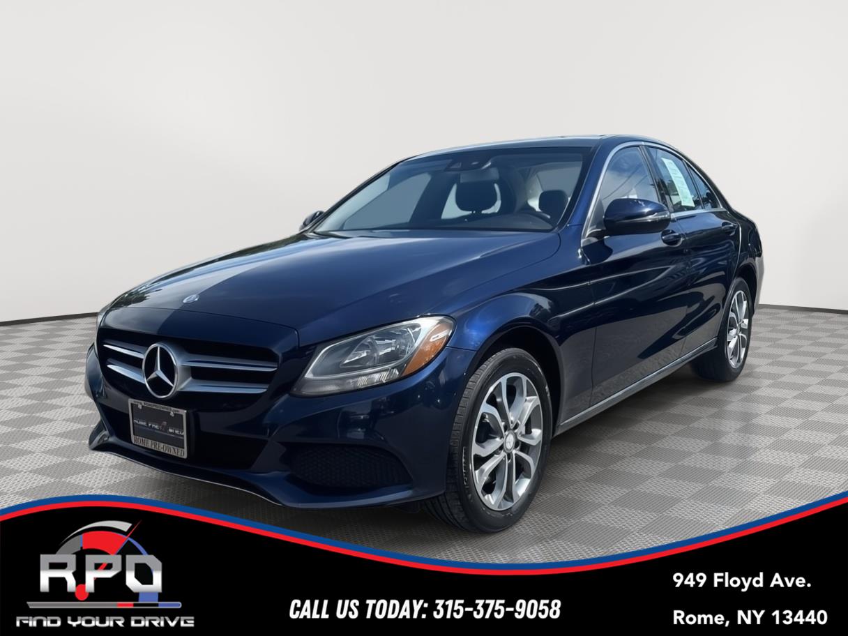 Lunar Blue Metallic 2016 Mercedes-Benz C-Class Sedan All-Wheel Drive Automatic