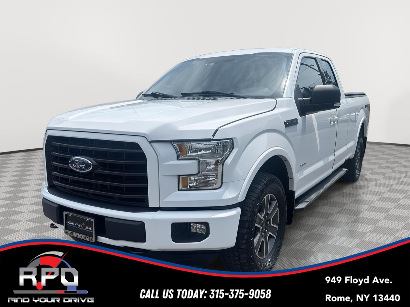 Blue Jeans Metallic 2016 Ford F-150 Pickup Truck Four-Wheel Drive 6-Speed Automatic