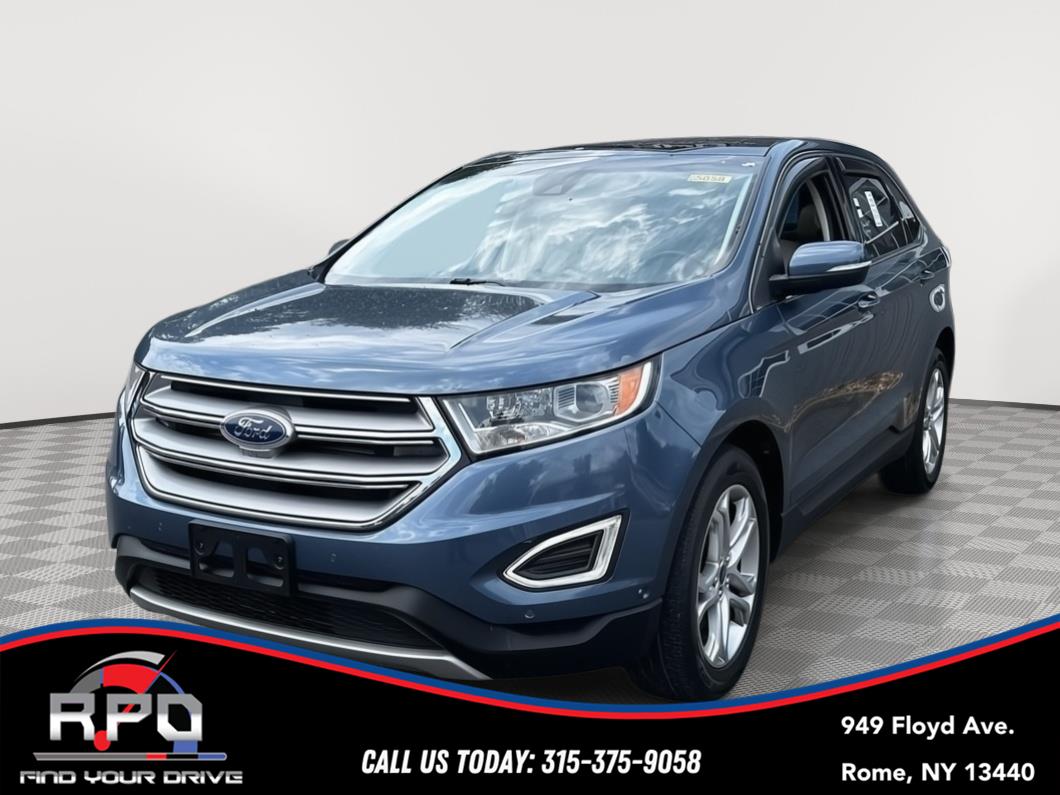 Blue Metallic 2018 Ford Edge SUV / Crossover All-Wheel Drive 6-Speed Automatic