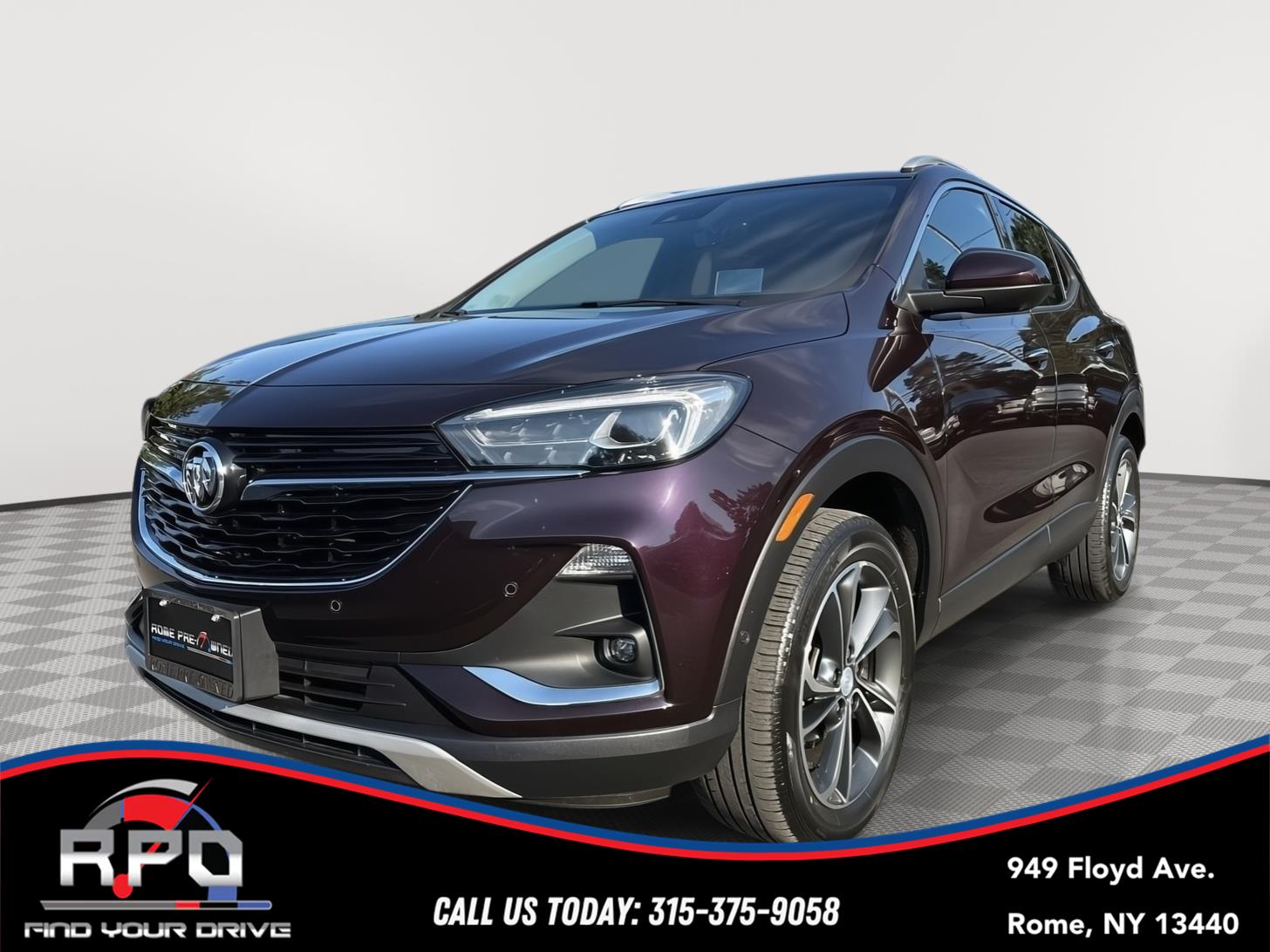 Black Currant Metallic 2020 Buick Encore GX SUV / Crossover All-Wheel Drive 9-Speed Automatic