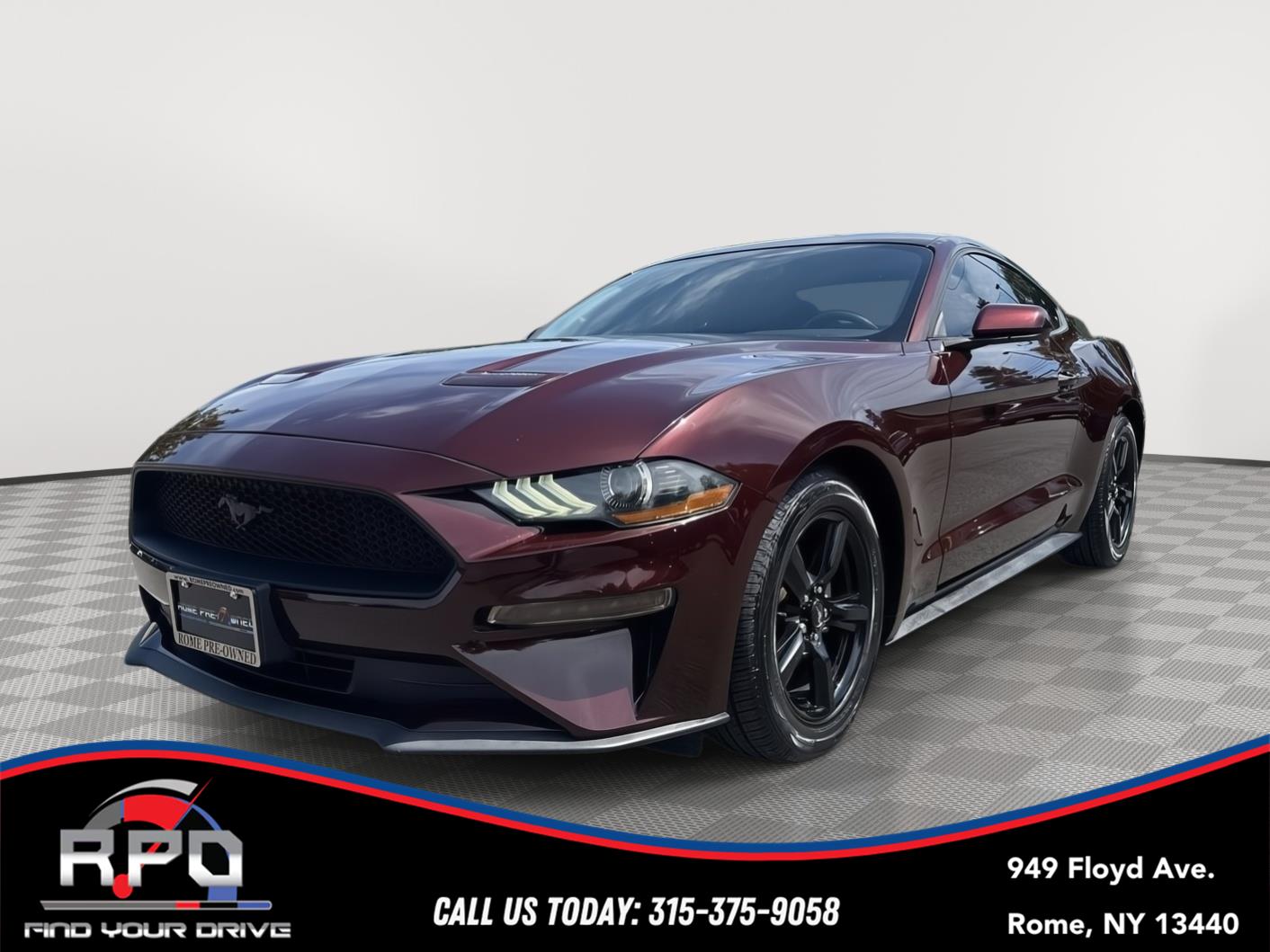 Red (Royal Crimson Metallic Tinted Clearcoat) 2018 Ford Mustang Coupe Rear-Wheel Drive Automatic