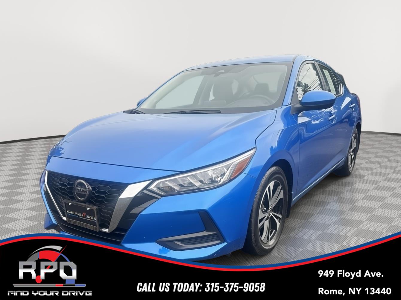 Electric Blue Metallic 2023 Nissan Sentra Sedan Front-Wheel Drive Continuously Variable Transmission