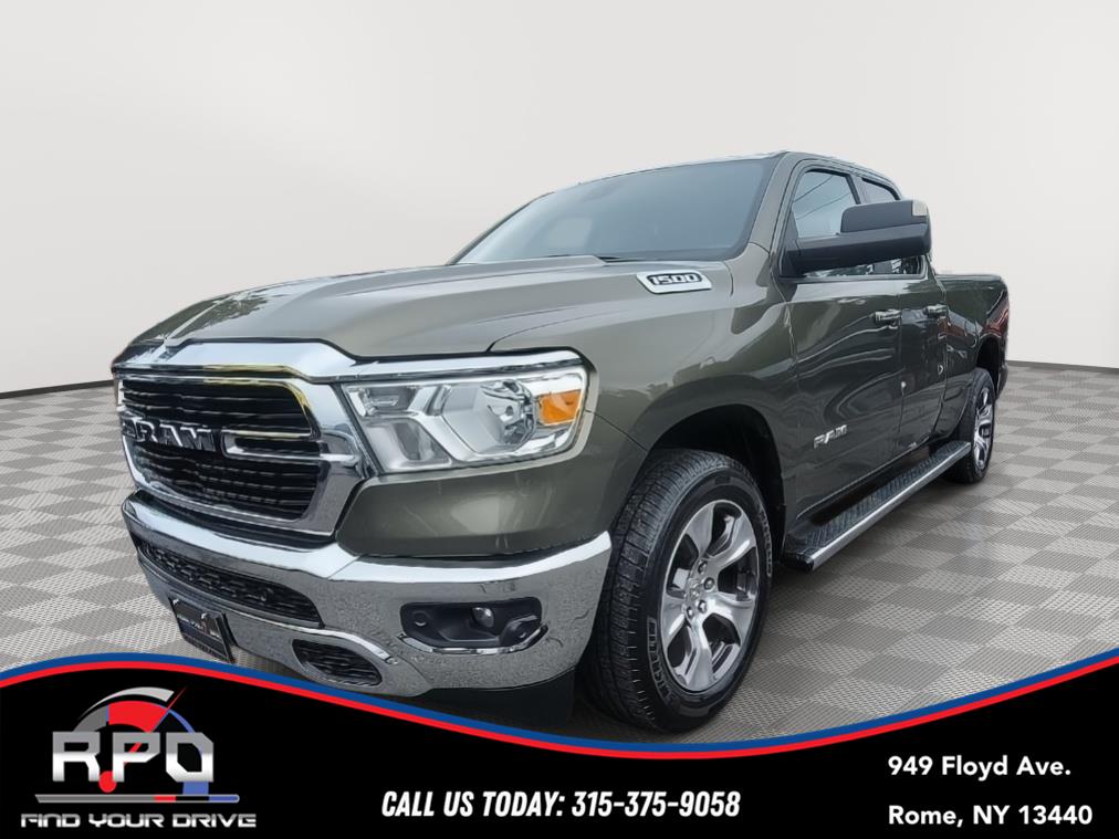 Olive Green Pearlcoat 2020 RAM 1500 Pickup Truck Four-Wheel Drive 8-Speed Automatic