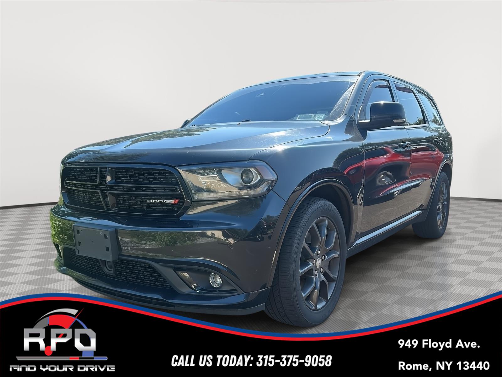 Brilliant Black Crystal Pearlcoat 2015 Dodge Durango SUV / Crossover All-Wheel Drive 8-Speed Automatic