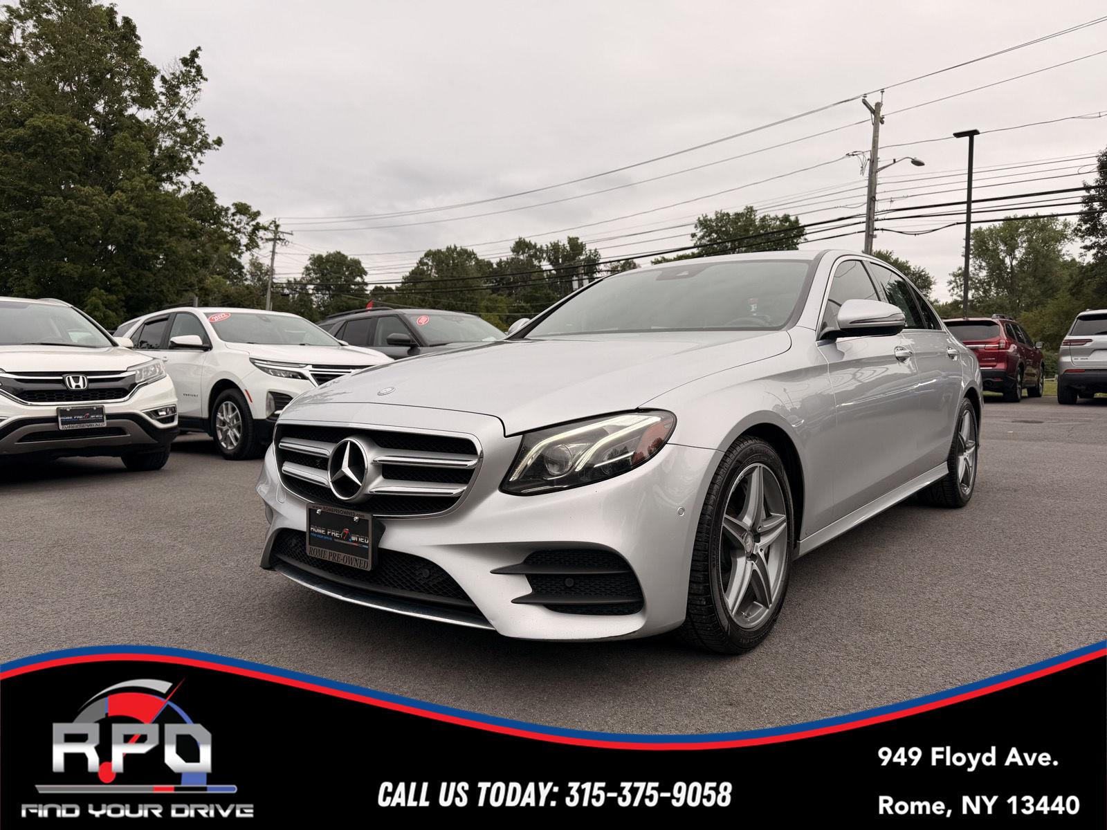 Iridium Silver Metallic 2017 Mercedes-Benz E-Class Sedan All-Wheel Drive Automatic