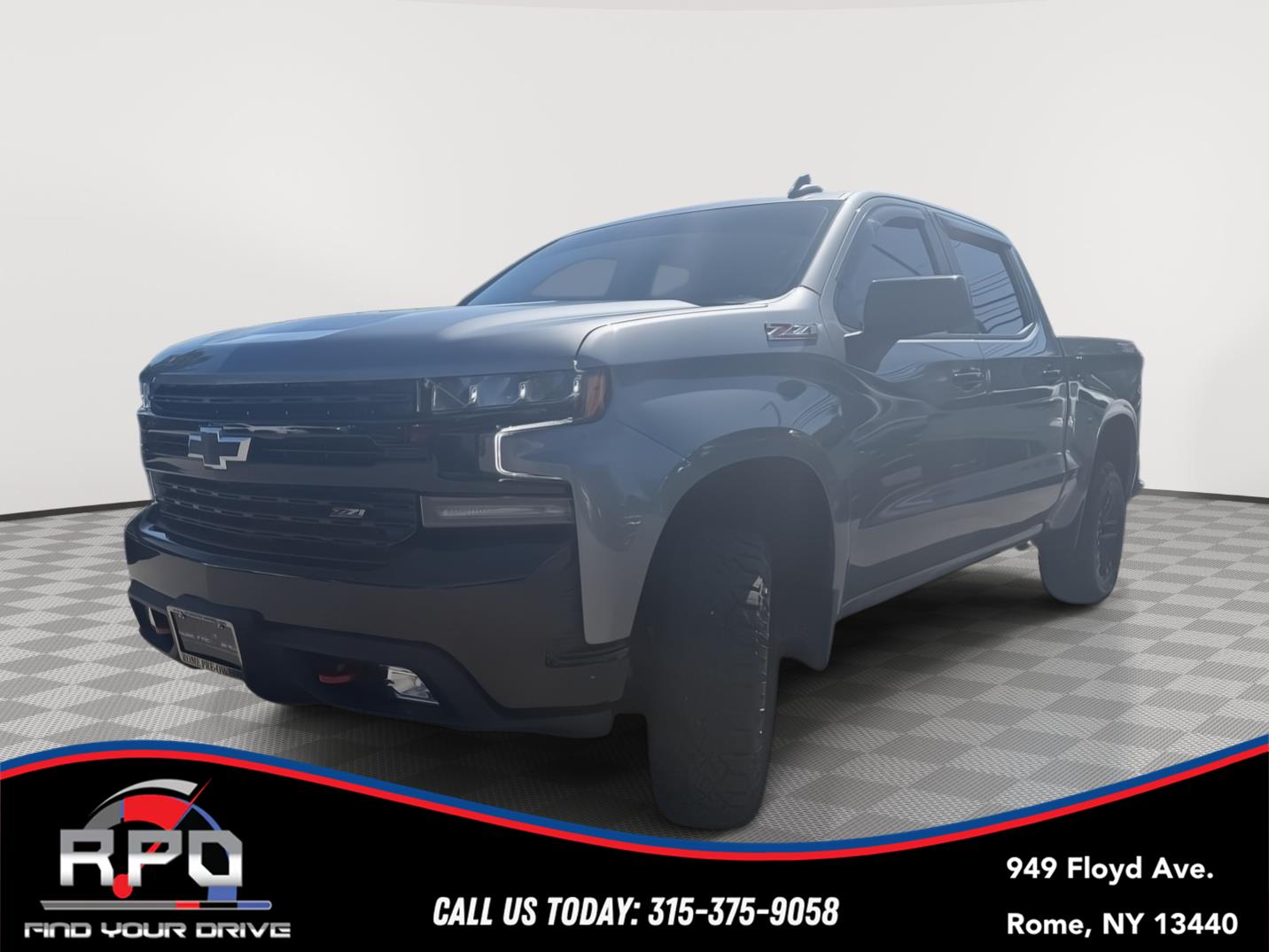 Shadow Gray Metallic 2021 Chevrolet Silverado 1500 Pickup Truck Four-Wheel Drive Automatic