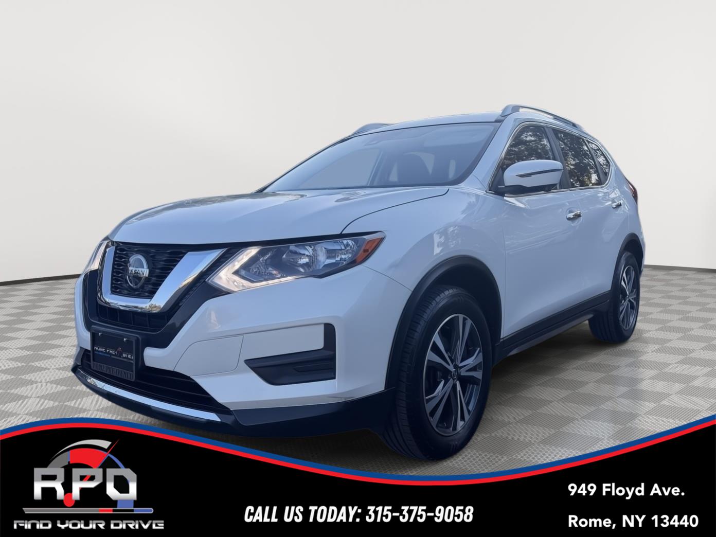 Pearl White Tricoat 2019 Nissan Rogue SUV / Crossover All-Wheel Drive Continuously Variable Transmission