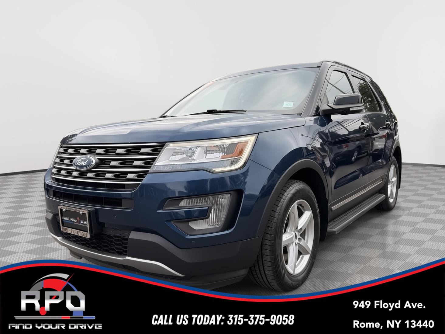 Blue Jeans Metallic 2017 Ford Explorer SUV / Crossover All-Wheel Drive 6-Speed Automatic