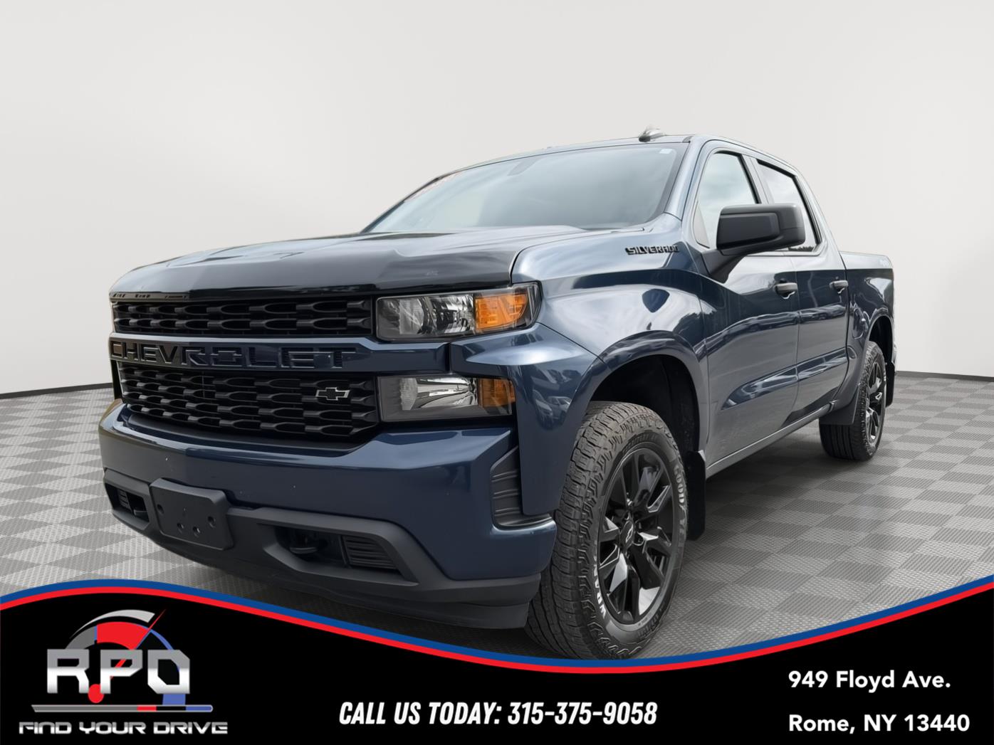 Northsky Blue Metallic 2020 Chevrolet Silverado 1500 Pickup Truck Four-Wheel Drive 6-Speed Automatic