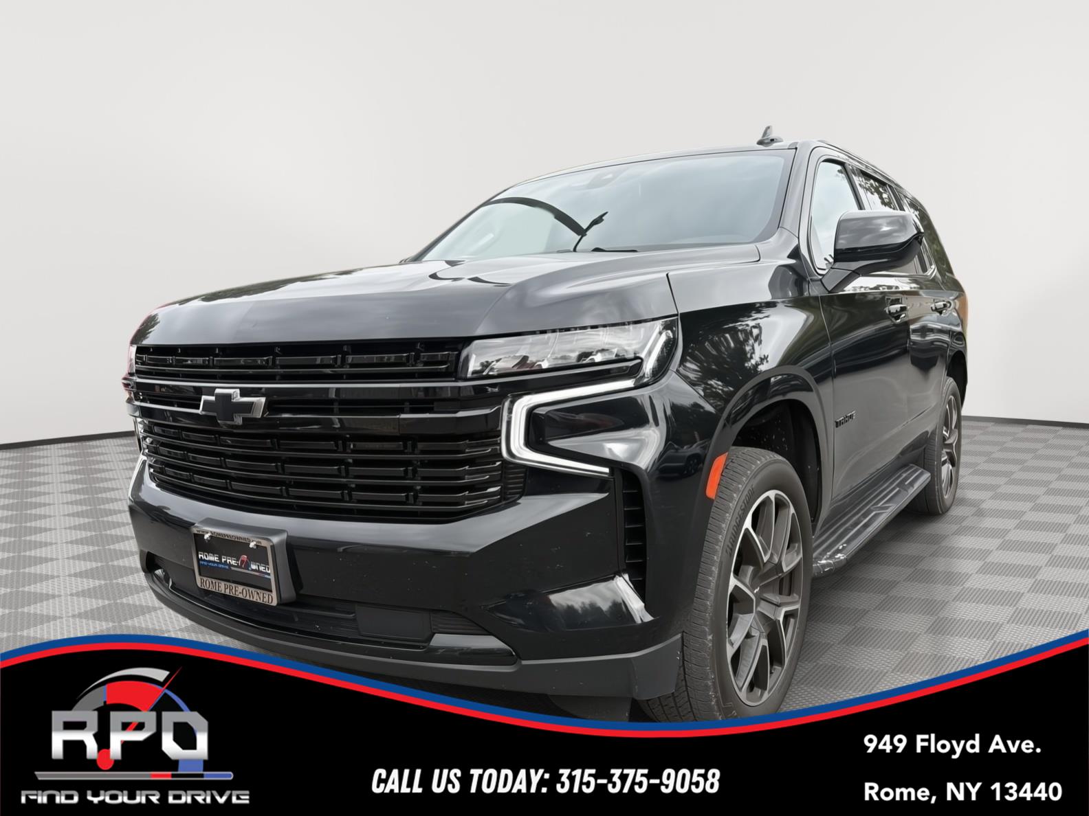 Black 2021 Chevrolet Tahoe SUV / Crossover Four-Wheel Drive Automatic