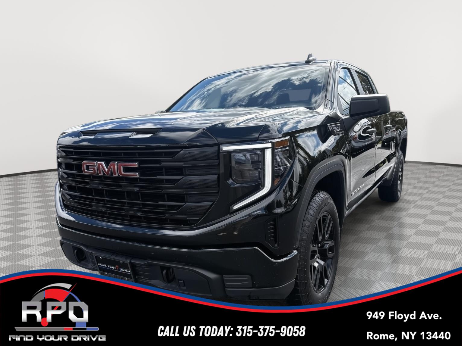 Onyx Black 2024 GMC Sierra 1500 Pickup Truck Four-Wheel Drive 8-Speed Automatic