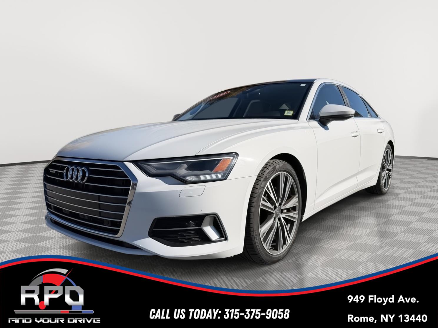 Glacier White Metallic 2019 Audi A6 Sedan All-Wheel Drive Automatic