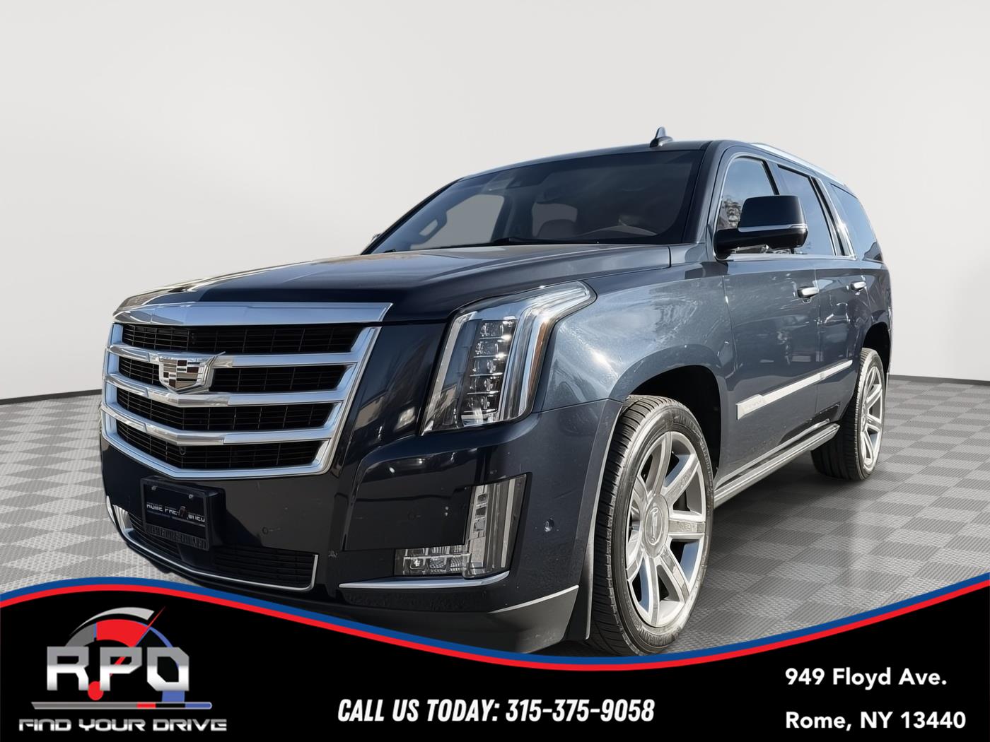 Dark Adriatic Blue Metallic 2018 Cadillac Escalade SUV / Crossover Four-Wheel Drive