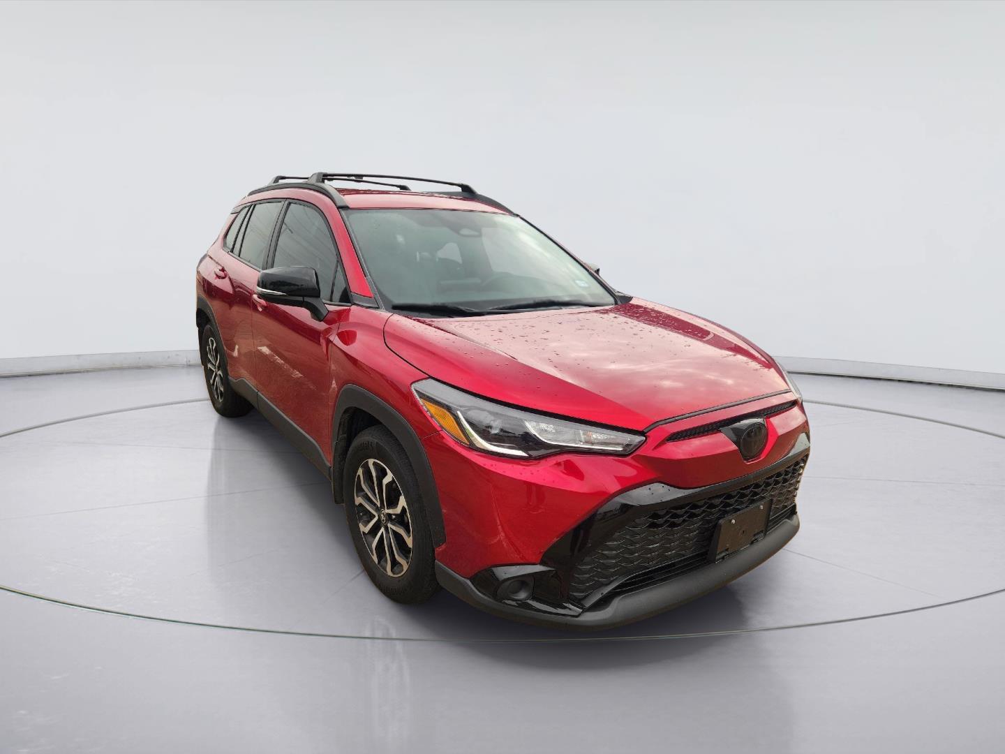 Soul Red Crystal 2025 Toyota Corolla Cross Hybrid SUV / Crossover All-Wheel Drive Continuously Variable Transmission