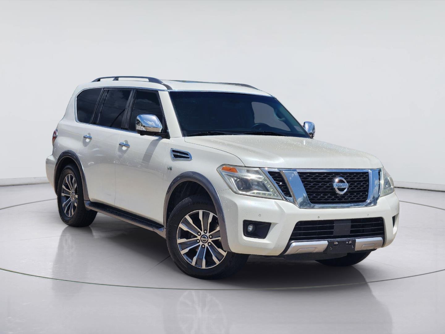 Pearl White 2017 Nissan Armada SUV / Crossover 4X2 Automatic
