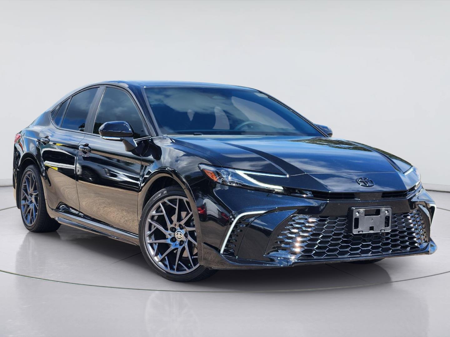 Midnight Black Metallic 2025 Toyota Camry Sedan Front-Wheel Drive Continuously Variable Transmission