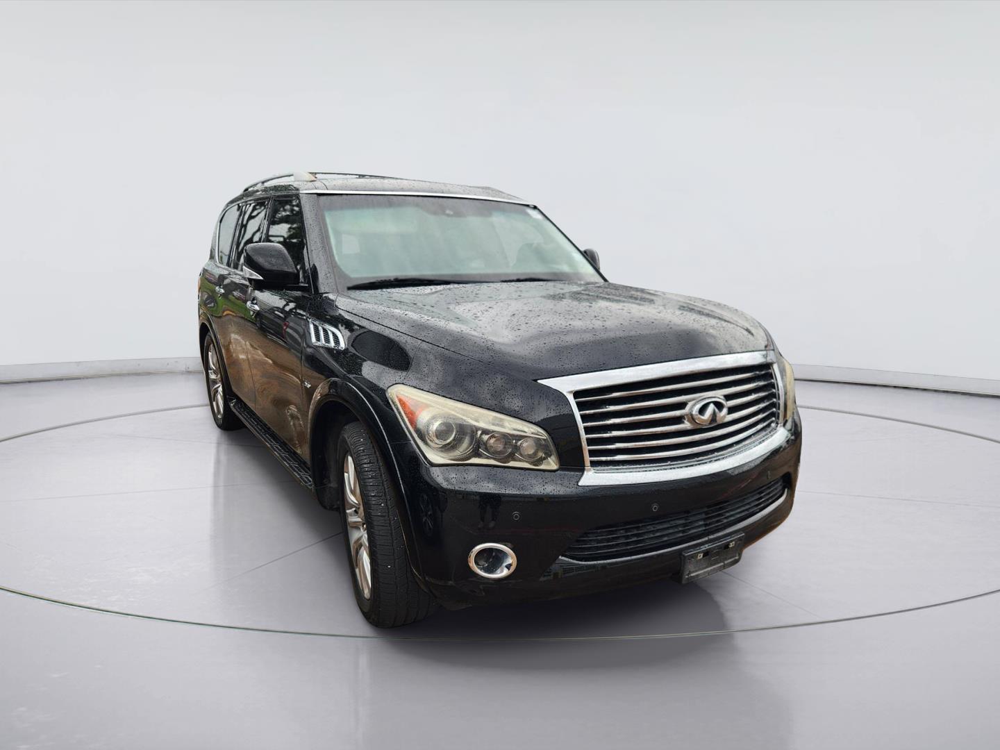 Silver 2014 INFINITI QX80 SUV / Crossover Rear-Wheel Drive