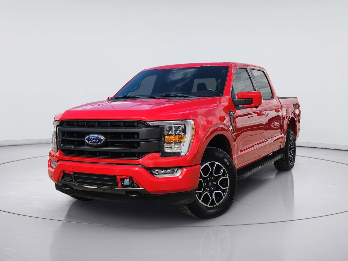 Race Red 2021 Ford F-150 Lariat SuperCrew 4WD Pickup Truck Four-Wheel Drive Automatic