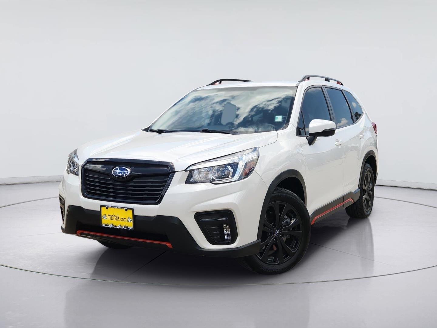 Crystal White Pearl 2019 Subaru Forester SUV / Crossover All-Wheel Drive Continuously Variable Transmission