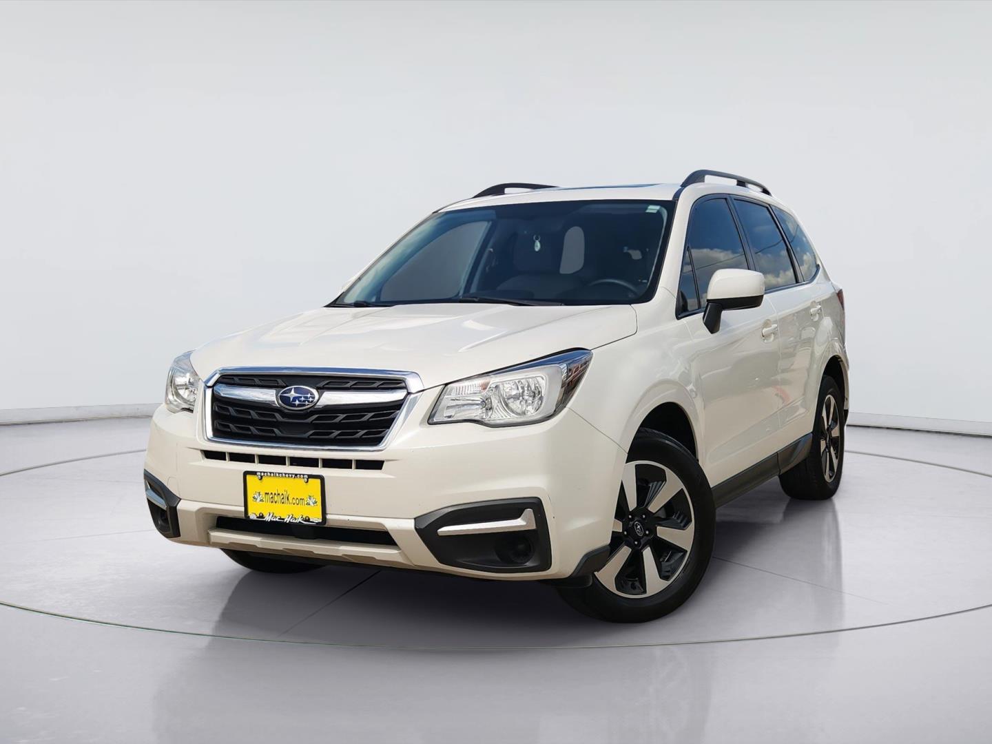 Crystal White Pearl 2018 Subaru Forester SUV / Crossover All-Wheel Drive Continuously Variable Transmission