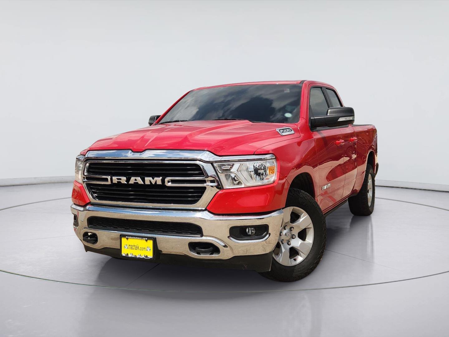 Flame Red Clearcoat 2021 RAM 1500 Pickup Truck Four-Wheel Drive 8-Speed Automatic