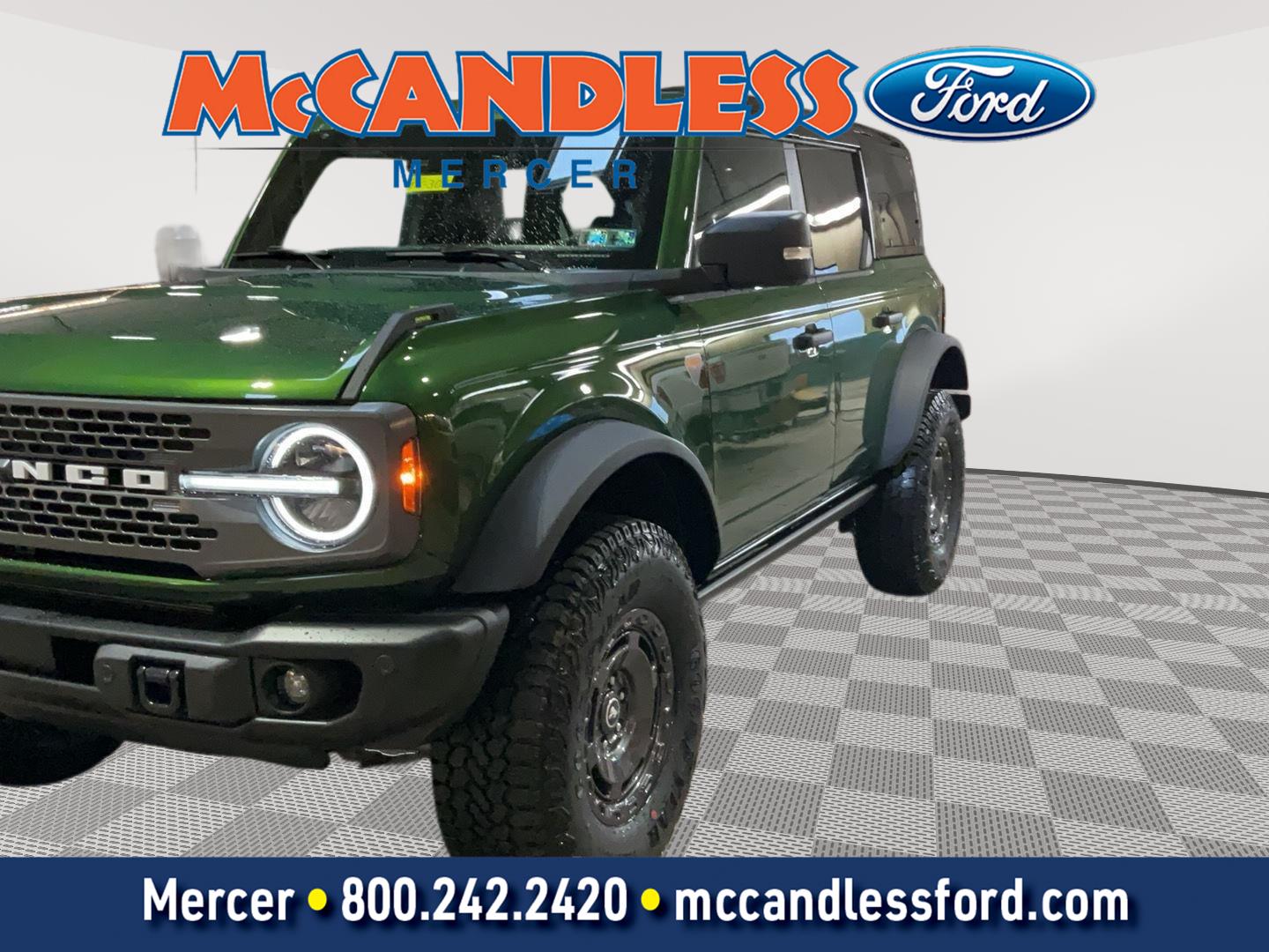 Eruption Green 2025 Ford Bronco SUV / Crossover Four-Wheel Drive 7-Speed Manual