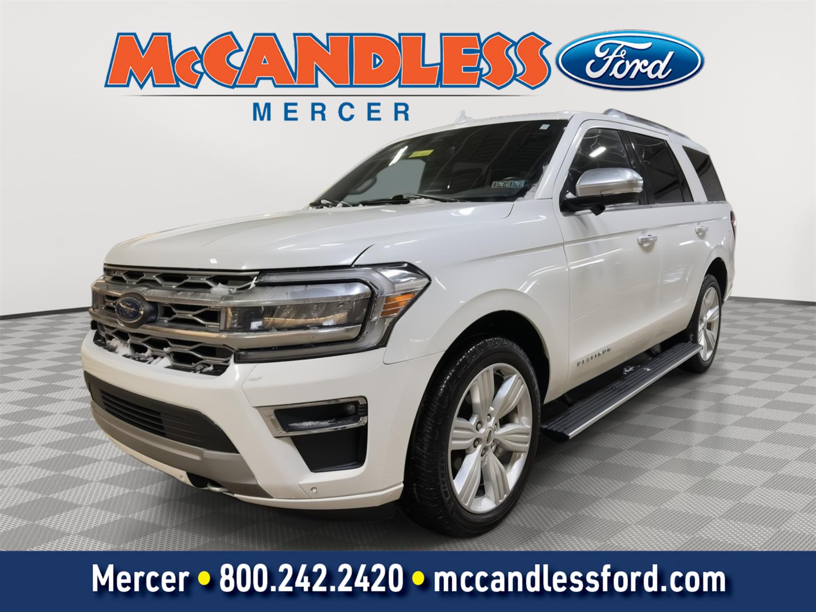 Star White Metallic Tri-Coat 2023 Ford Expedition Platinum 4WD SUV / Crossover Four-Wheel Drive Automatic
