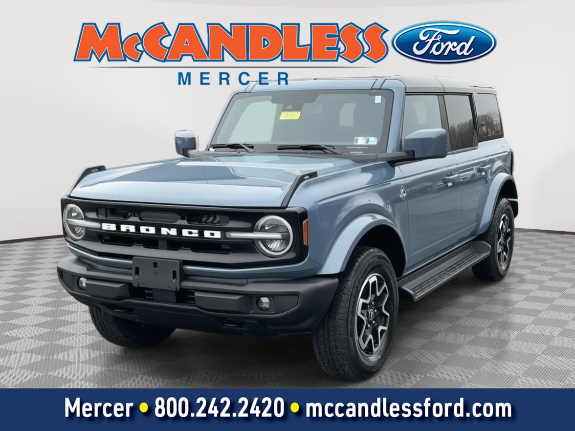 Blue (Azure Gray Metallic Tri-Coat) 2025 Ford Bronco Outer Banks 4-Door 4WD SUV / Crossover Four-Wheel Drive Automatic