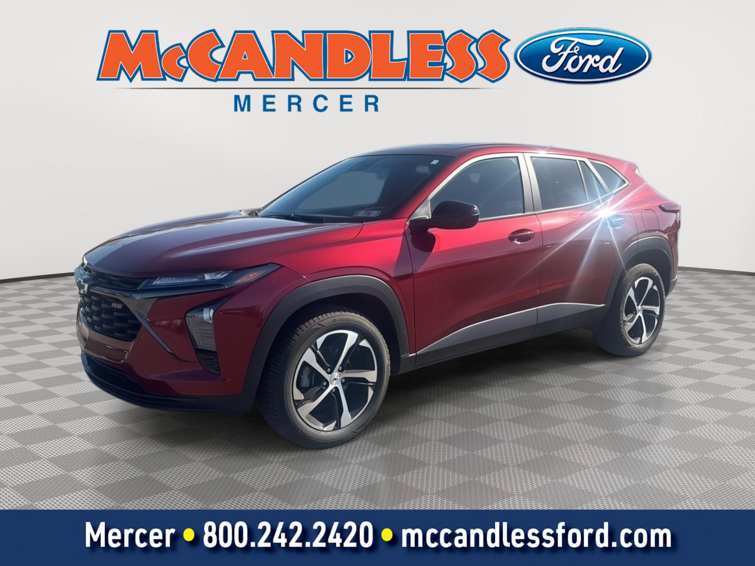 Red (Crimson Metallic) 2024 Chevrolet Trax RS with 1RS FWD SUV / Crossover Front-Wheel Drive 6-Speed Automatic