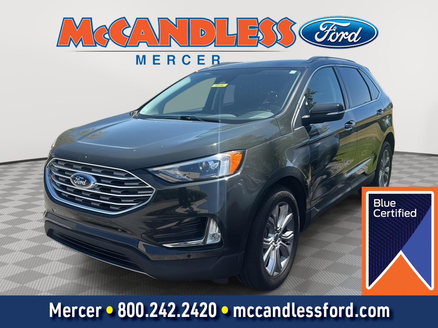 Forged Green 2022 Ford Edge SUV / Crossover All-Wheel Drive 8-Speed Automatic