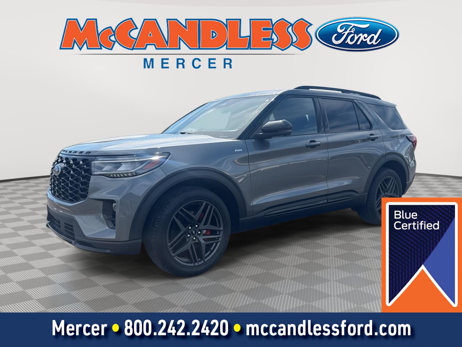 Carbonized Gray 2025 Ford Explorer SUV / Crossover All-Wheel Drive Automatic