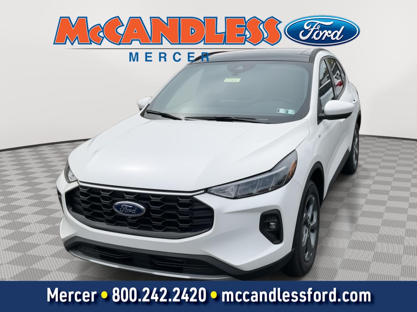 Star White Metallic Tri-Coat 2025 Ford Escape SUV / Crossover All-Wheel Drive Continuously Variable Transmission