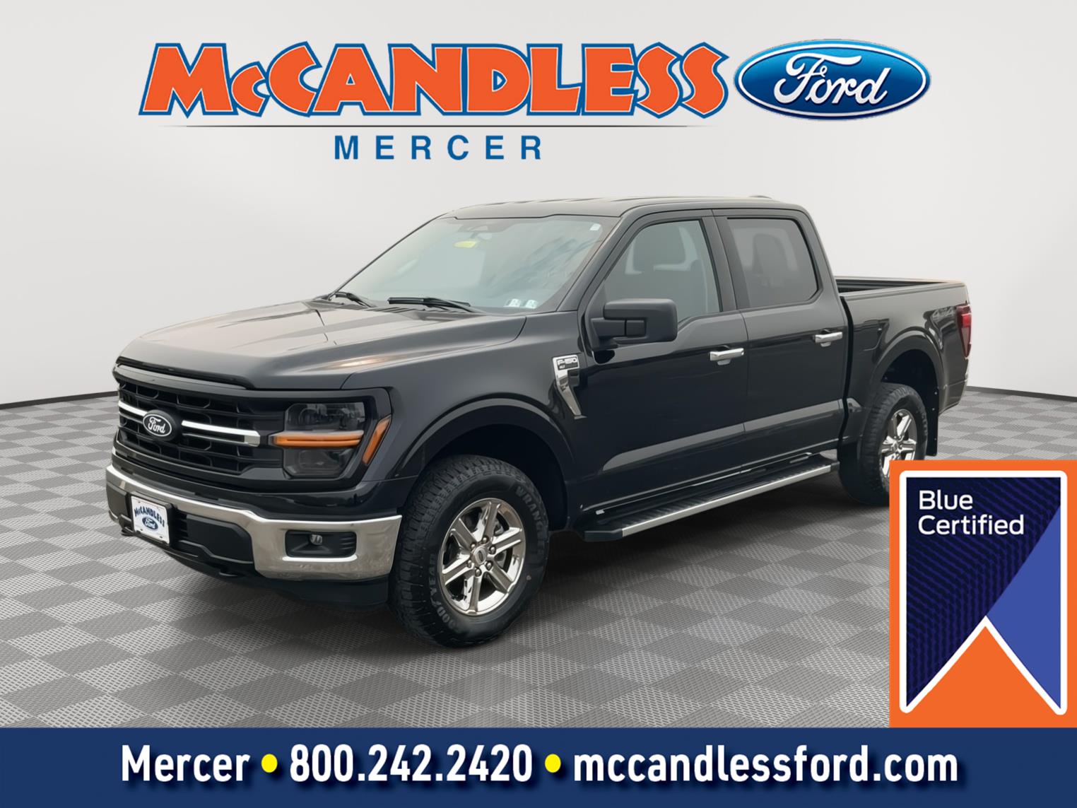 Agate Black 2025 Ford F-150 Pickup Truck Four-Wheel Drive Automatic