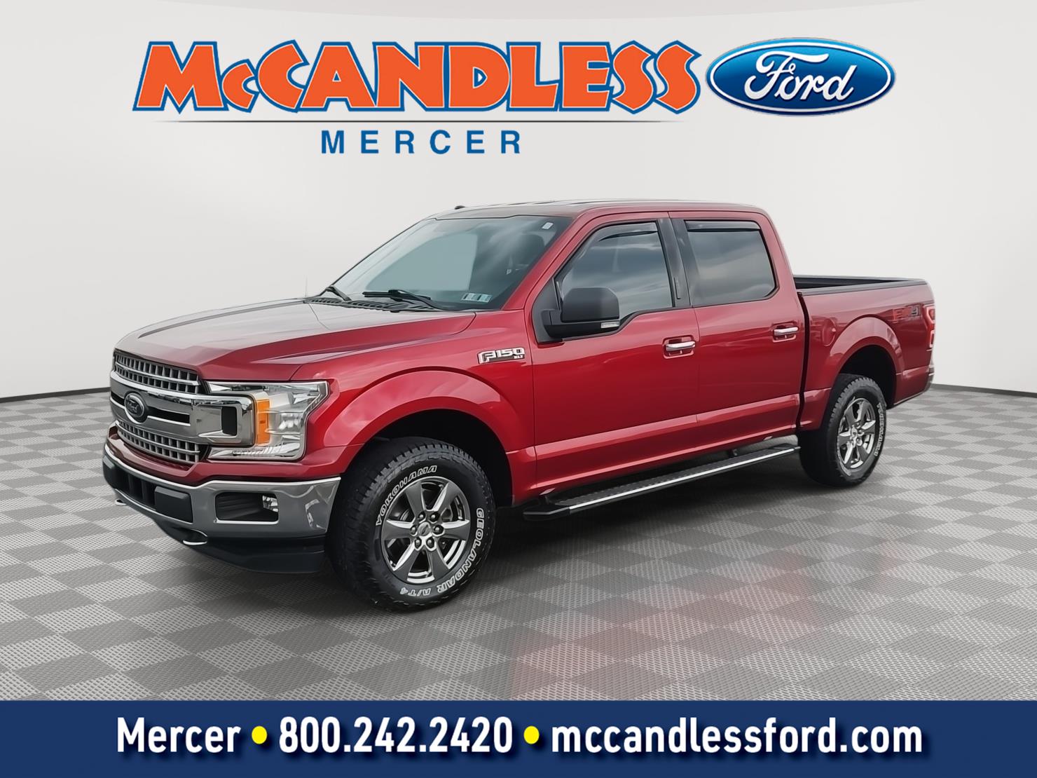Ruby Red Metallic Tinted Clearcoat 2018 Ford F-150 Pickup Truck Four-Wheel Drive Automatic