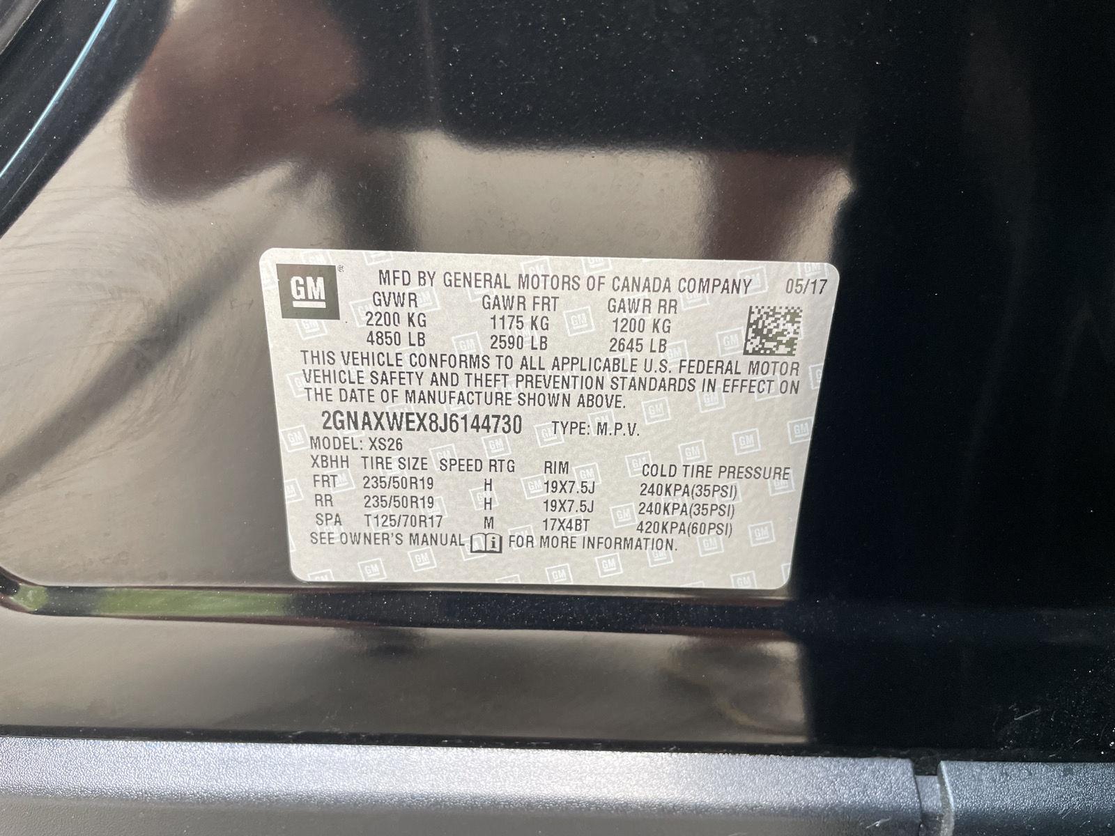 Used 2018 Chevrolet Equinox Premier SUV for sale in Lincoln NE