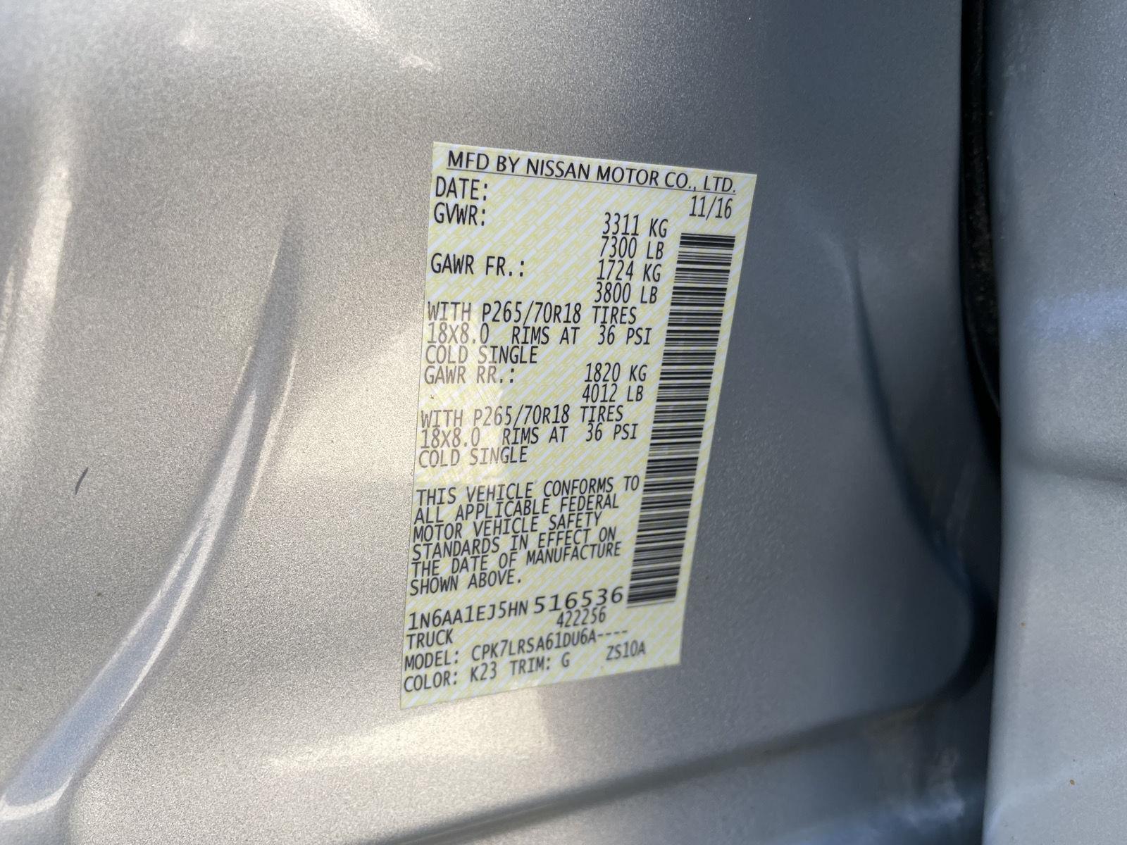 Used 2017 Nissan Titan S Crew Cab Truck for sale in Lincoln NE