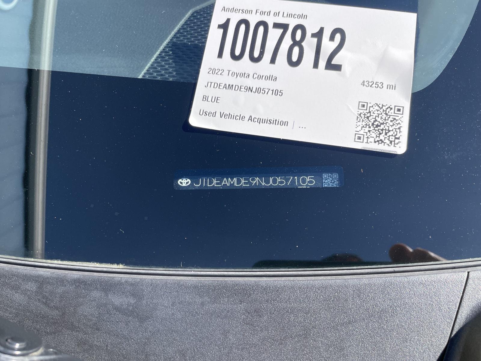 Used 2022 Toyota Corolla for sale in Lincoln NE