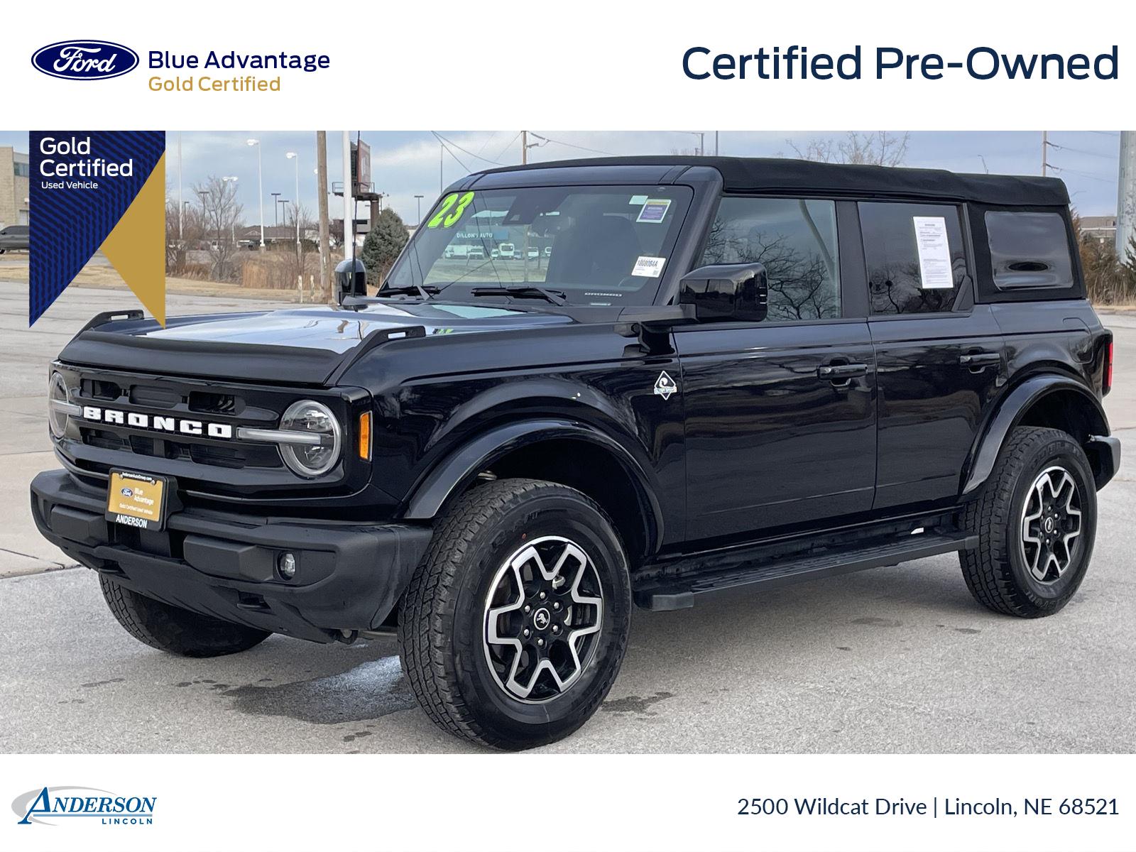 Shadow Black 2023 Ford Bronco SUV / Crossover Four-Wheel Drive Automatic