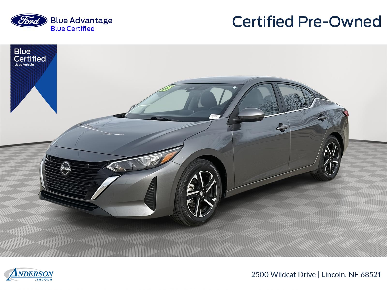 Gray (Gun Metallic) 2025 Nissan Sentra SV FWD Sedan Front-Wheel Drive Continuously Variable Transmission