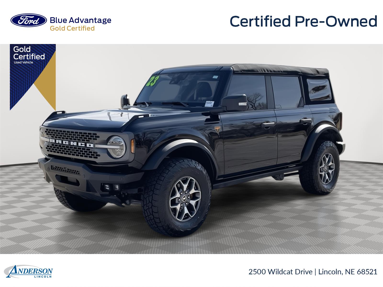 Shadow Black 2023 Ford Bronco Badlands Advanced 4-Door 4WD SUV / Crossover Four-Wheel Drive Automatic