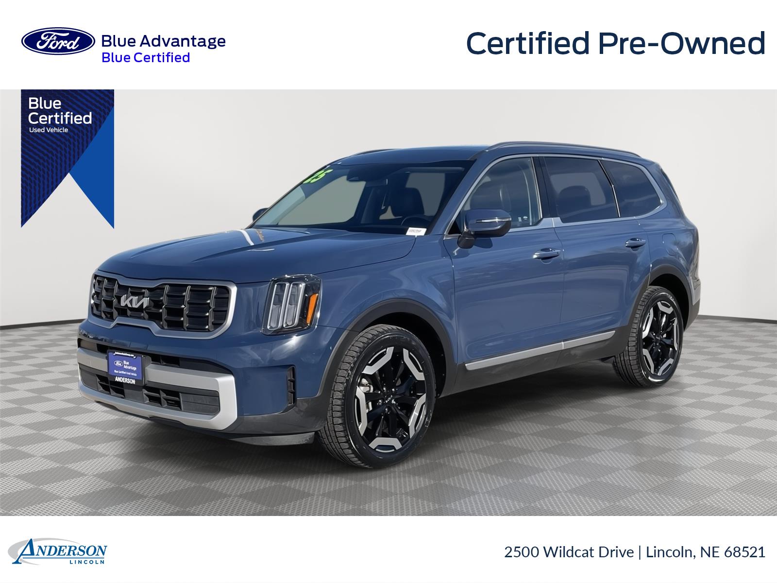Midnight Lake Blue 2025 Kia Telluride S AWD SUV / Crossover All-Wheel Drive 8-Speed Automatic