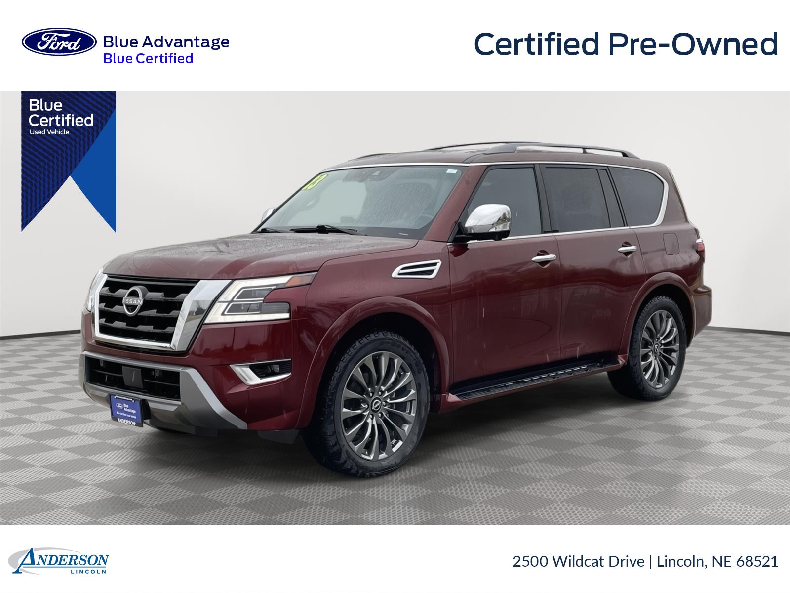 Coulis Red Pearl 2023 Nissan Armada Platinum 4WD SUV / Crossover Four-Wheel Drive Automatic