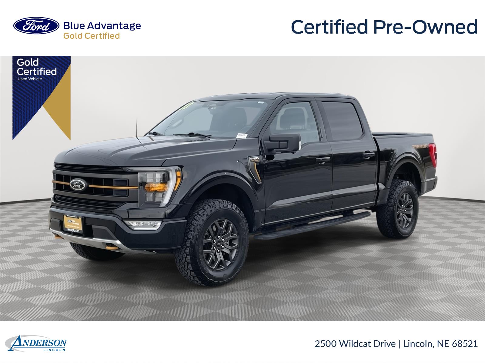 Agate Black 2023 Ford F-150 Tremor SuperCrew 4WD Pickup Truck Four-Wheel Drive Automatic