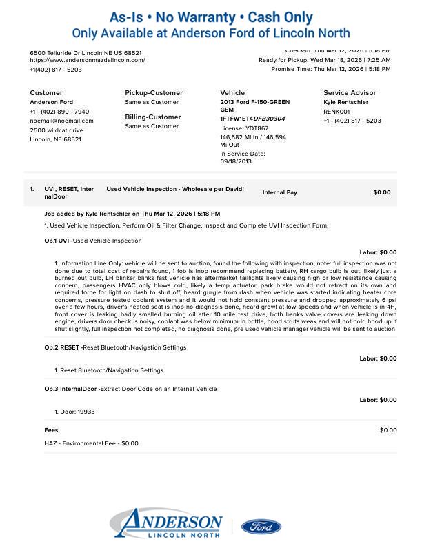 Pre-Owned 2013 Ford F-150 for sale in Lincoln NE