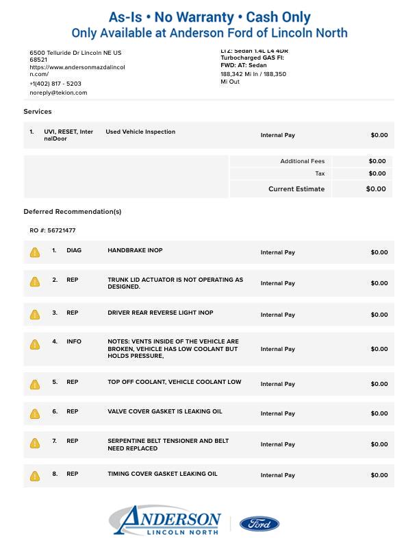 Used 2012 Chevrolet Cruze for sale in Lincoln NE