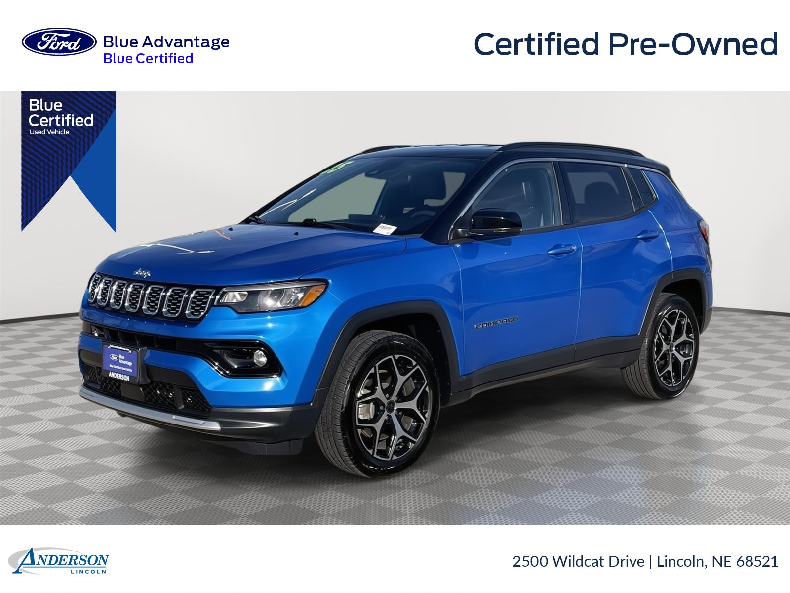 Hydro Blue Pearlcoat 2025 Jeep Compass SUV / Crossover Four-Wheel Drive 8-Speed Automatic