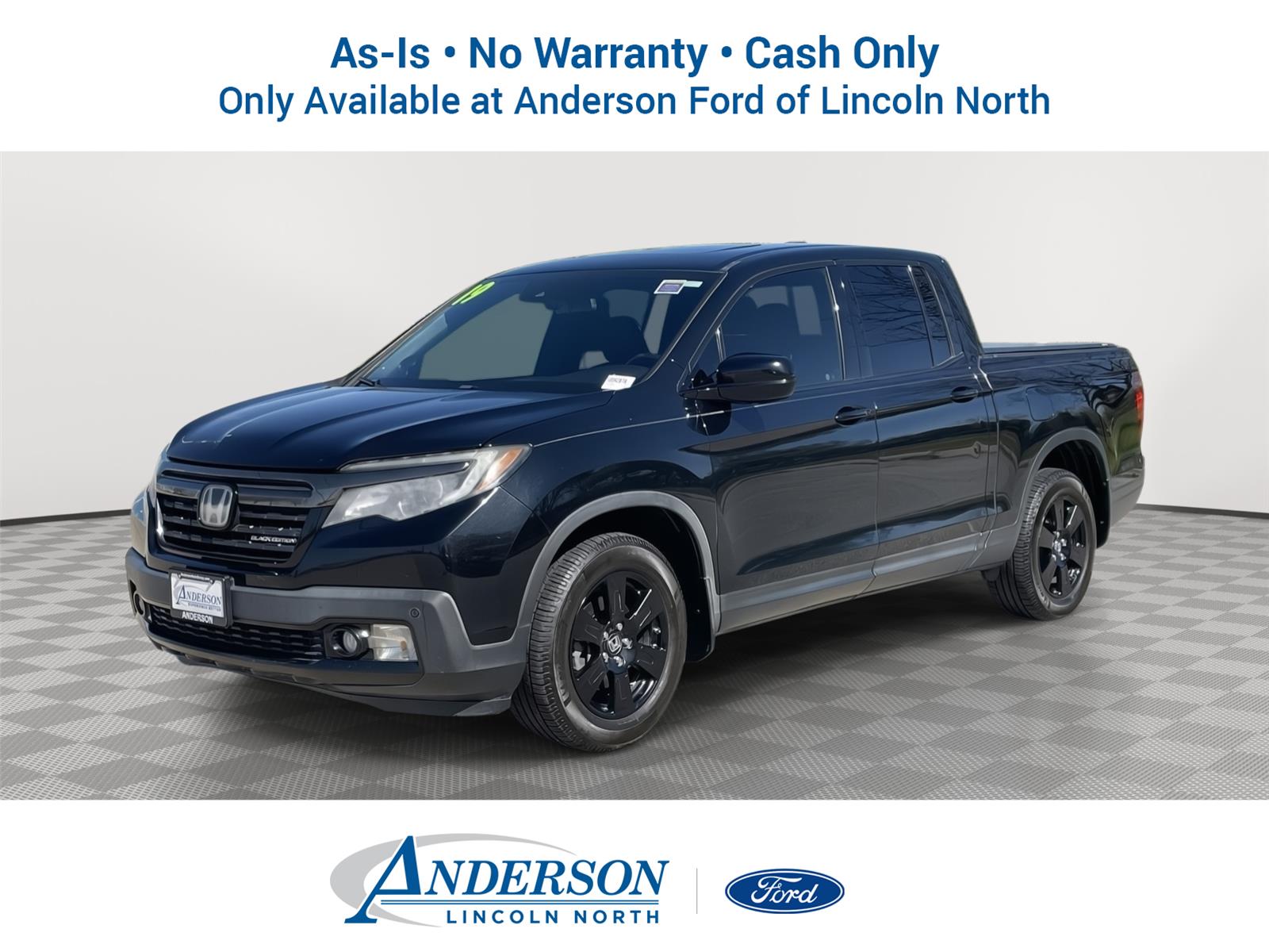 Crystal Black Pearl 2019 Honda Ridgeline Black Edition AWD Pickup Truck All-Wheel Drive 6-Speed Automatic